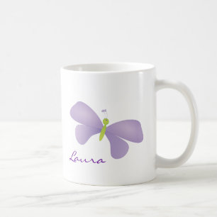 Älskvärd Laura fjäril Kaffemugg