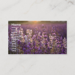 Älskvärd lavendel visitkort