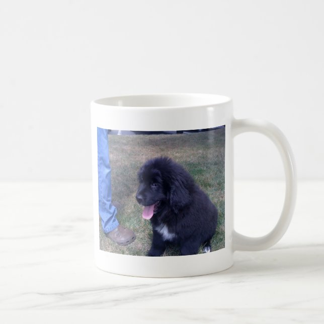 Älskvärd Newfie valp (den Newfoundland hund aveln) Kaffemugg (Höger)