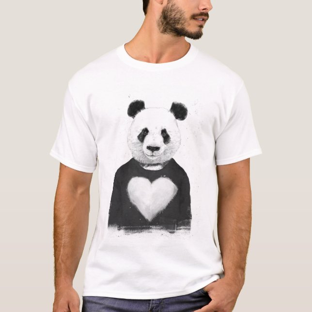 Älskvärd panda tee (Framsida)
