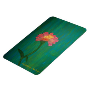 Älskvärd rosa Zinnia Magnet