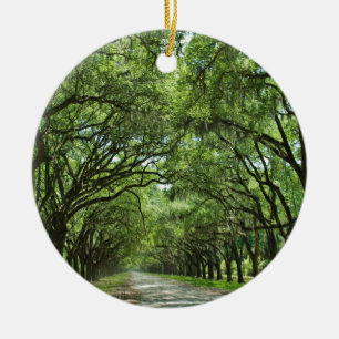 Älskvärd Savannah Georgia Julgransprydnad Keramik
