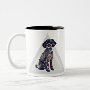 Älskvärd Schnoodle hund Två-Tonad Mugg