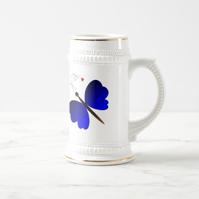 Älskvärd sommarfjärilsdesign sejdel (Höger)