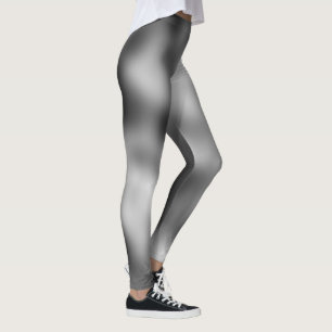 älskvärd svart klassisk skuggad vit leggings