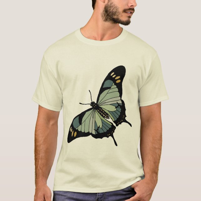 Älskvärd Swallowtail fjärilsT-tröja Tee Shirt (Framsida)