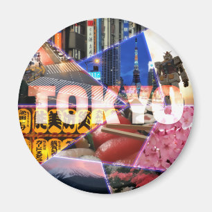 Älskvärd Tokyo rundamagnet Magnet