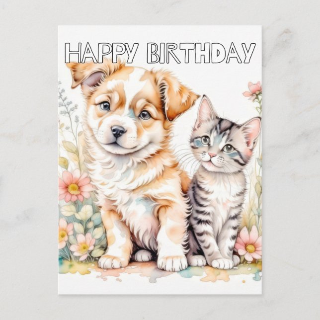 Älskvärda Bästa Vänner För Evigt Vykort (Framsida)