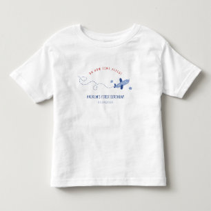 Älskvärda flygplan Hur tiden flyger Första födelse T Shirt