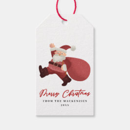 Älskvärda God Jul Tomte Presentkort Presentetikett