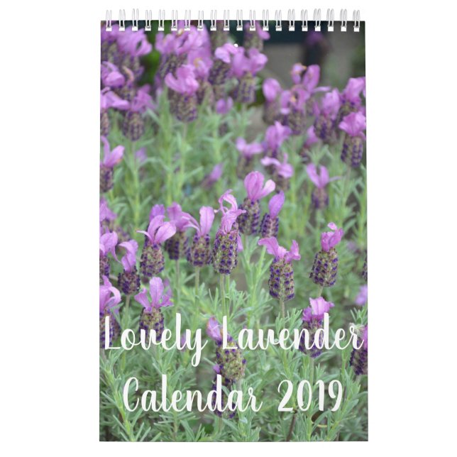 Älskvärda lavendelblommor kalender (Omslag)