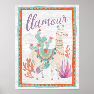 Älskvärda Llamas II Llamour Poster