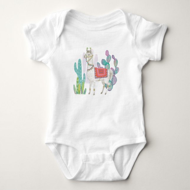Älskvärda Llamas V Tee (Framsida)