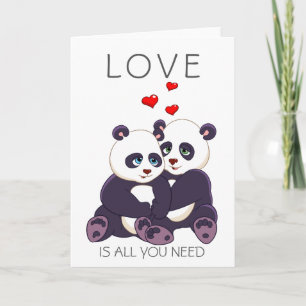 Älskvärda Pandas Helgkort