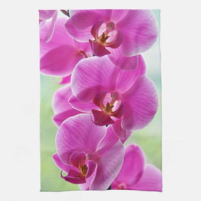 Älskvärda rosa Orchids Kökshandduk (Vertikal)
