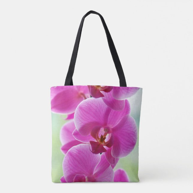 Älskvärda rosa Orchids Tygkasse (Baksida)