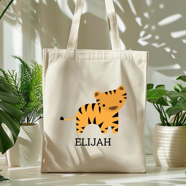 Älskvärda Tiger Personliga Barn Tygkasse (Skapare uppladdad)