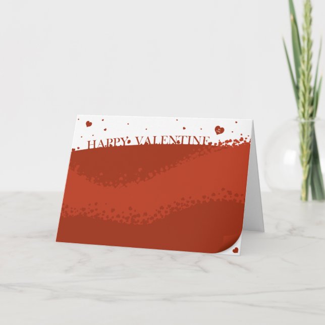 Älskvärt lyckligt valentinkort helgkort (Framsida)