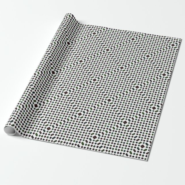 Älskvärt pricker mönster XIII Presentpapper (Utrullad)
