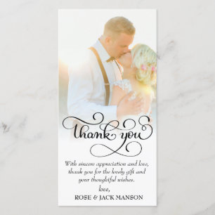 älskvärt skriva bröllop tackar dig tack kort