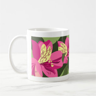 Alstroemeria Flowers Kaffemugg
