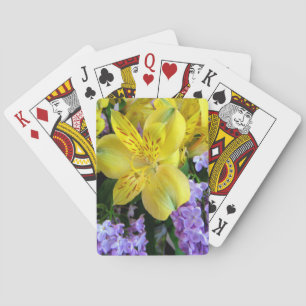Alstroemeria och Lilacs Flowers Kortlek