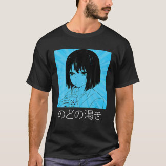 Alt Aesthetic - Manga - Anime Girl - Japansk Emo T Shirt