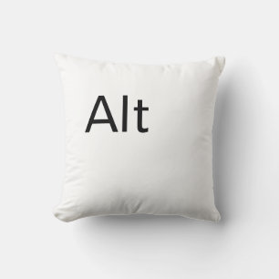 Alt, Computer Alt Nyckel Dekorativ kudde