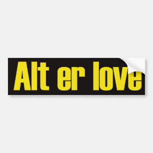Alt-er kärlekbildekal bildekal