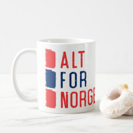 Alt för Norge, norska motto Mugg
