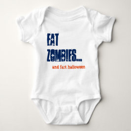 Alt Funny Baby Eat Zombies Halloween Baby Grow T-shirt