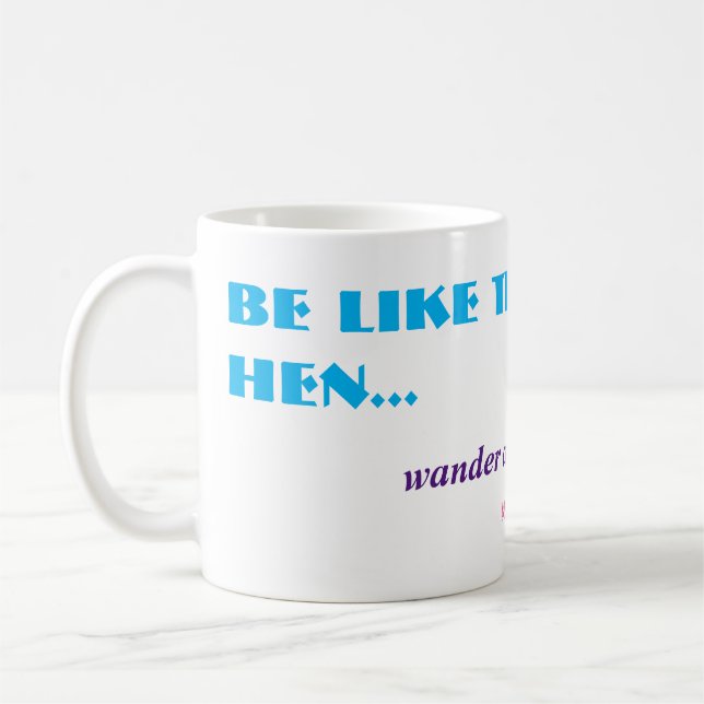 Alt Funny Farm Hen Joke Kaffemugg (Vänster)