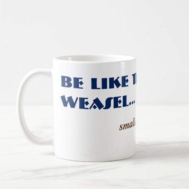 Alt Funny Hungriga Weasel Woodland Animal Kaffemugg (Vänster)