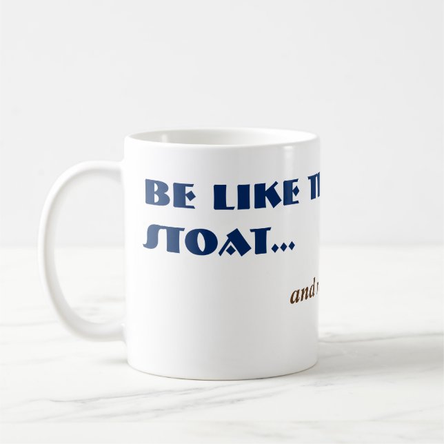 Alt Funny Stoat Weasel Woodland Animal Kaffemugg (Vänster)