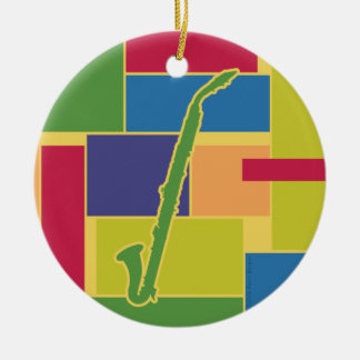 Alt- klarinettColorblocks prydnad Julgransprydnad Keramik