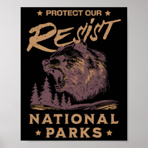 Alt National Park Resistservice Protection our Nat Poster