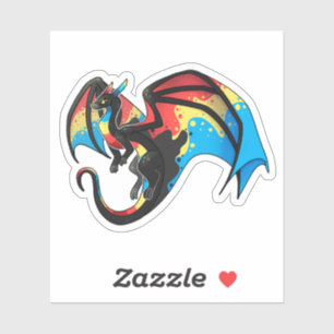 Alt Polyamous Pride Dragon Klistermärken