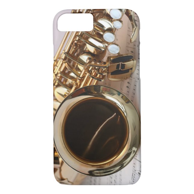Alt- saxofonmusik Case-Mate iPhone skal (Baksida)