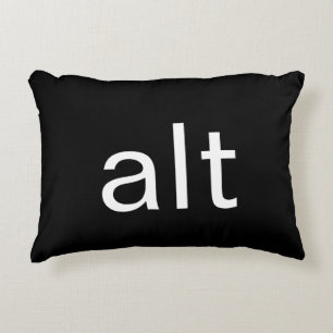 Alt Tangentbord Command Black White Prydnadskudde