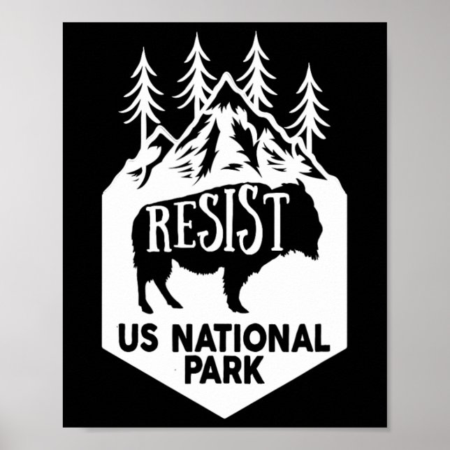 Alt US National Park ResistService Poster (Framsidan)