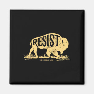Alt US National Park ResistService T Shirt Bison Magnet
