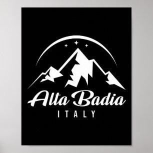 Alta Badia Italien Ski Resort Skiing Snowboarding Poster