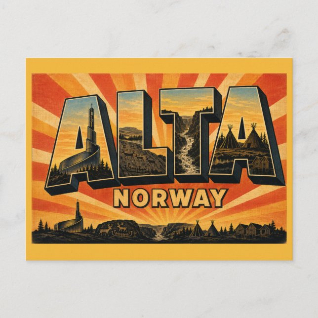 Alta Norge Domkyrka Vykort (Framsida)