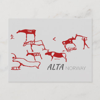 Alta, Norge (sten) Vykort