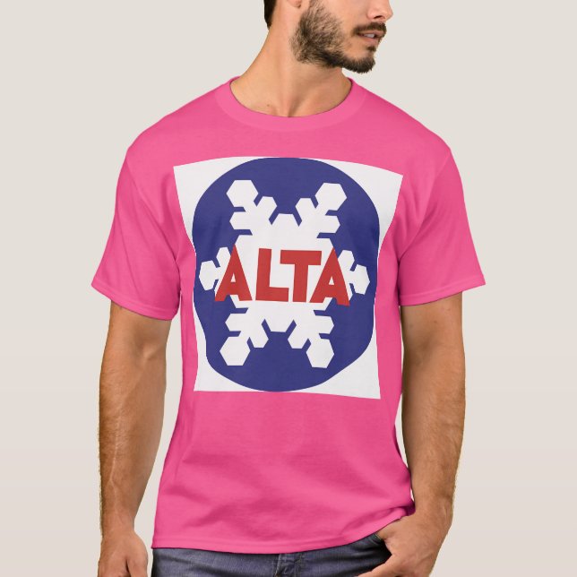 Alta Ski Resort T Shirt (Framsida)
