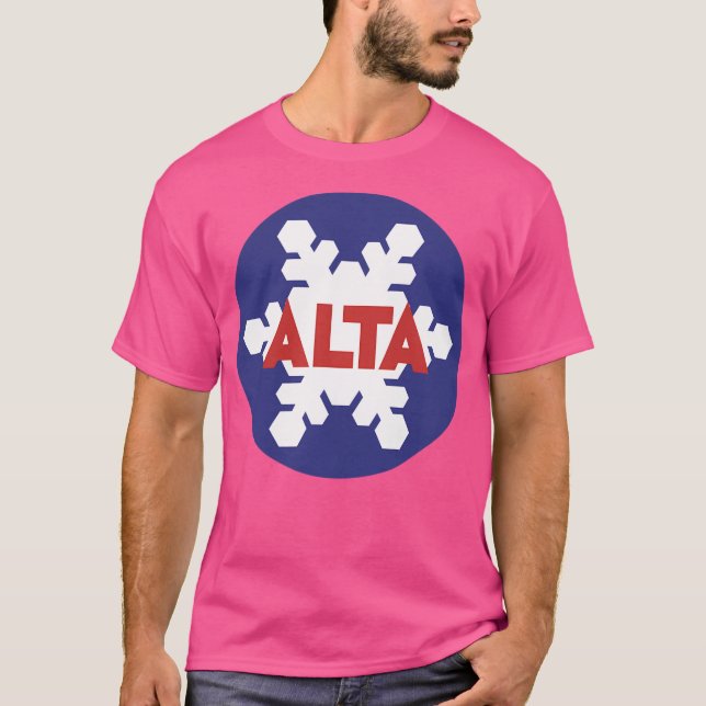 Alta Ski Resort Utah T Shirt (Framsida)