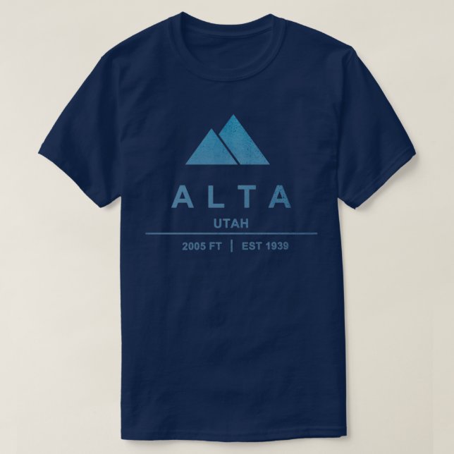 Alta Ski Resort Utah T Shirt (Design framsida)