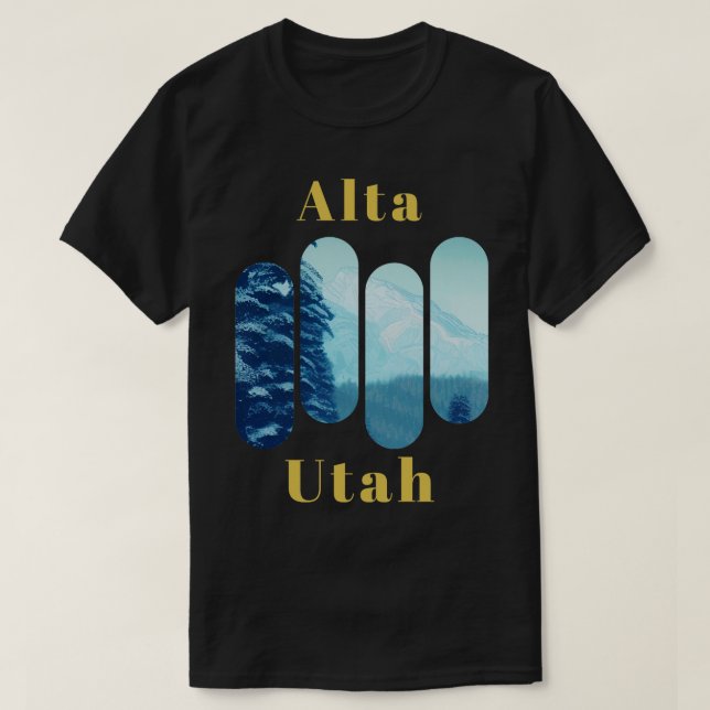 Alta Ski Utah 3 T Shirt (Design framsida)