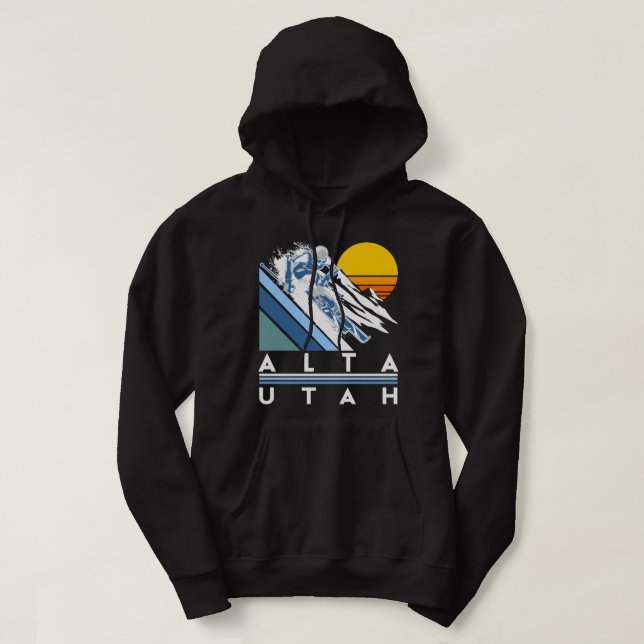 Alta Utah Retro Ski Hoodie (Design framsida)