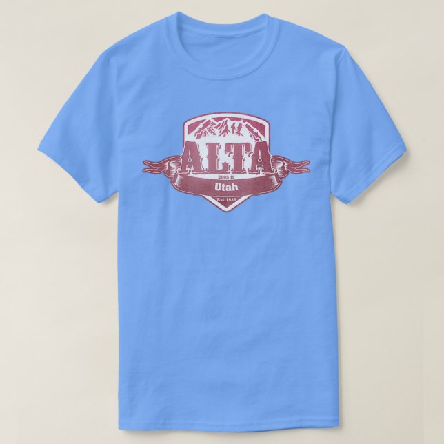 Alta Utah Ski Resort T Shirt (Design framsida)